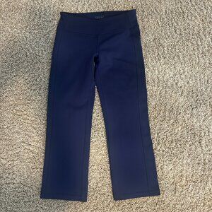 Athleta Womens Blue Straight Leg Yoga Pants Style 790992 in Size Small